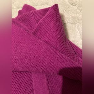 The Limited V Neck Cardigan Sweater Purple